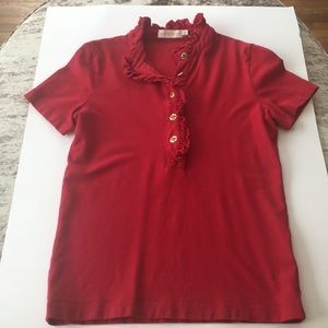 Tory Burch Red Polo S/P